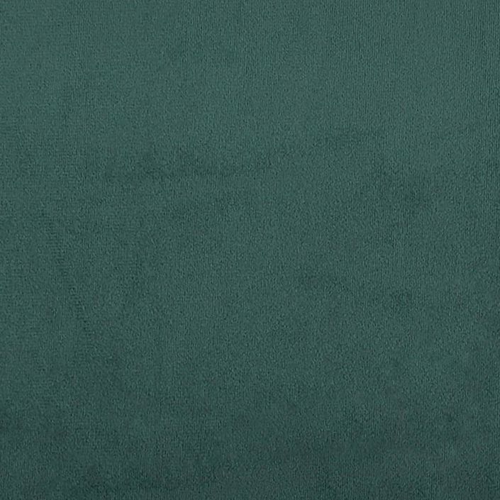 Coussin de tête de lit vert foncé 140 cm velours - Photo n°9