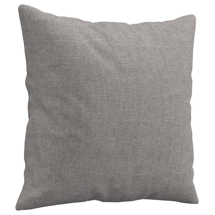 Coussins décoratifs 2 pcs Gris clair 40x40 cm Tissu - Photo n°3