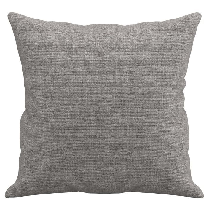 Coussins décoratifs 2 pcs Gris clair 40x40 cm Tissu - Photo n°4