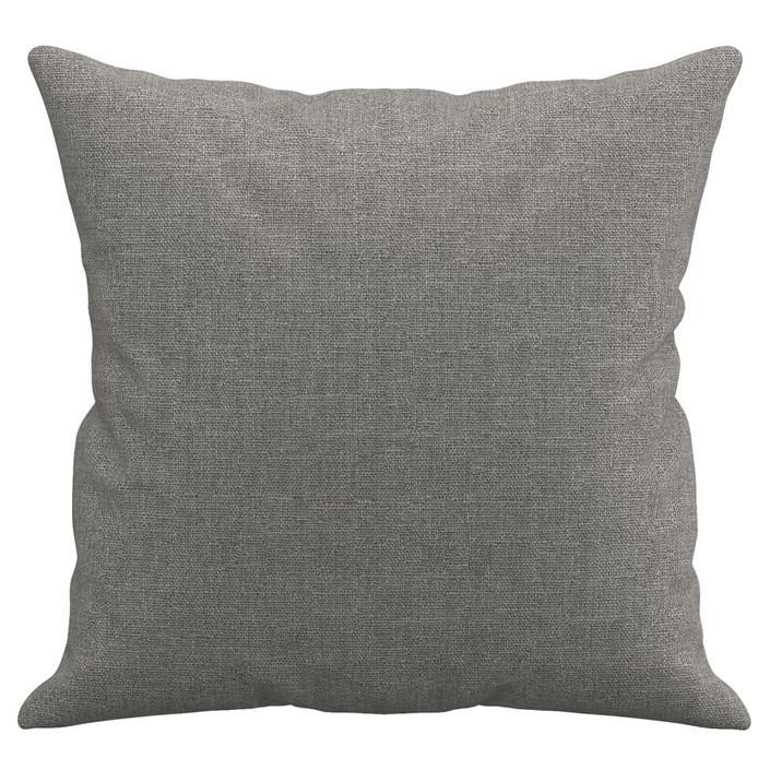 Coussins décoratifs 2 pcs Gris foncé 40x40 cm Tissu - Photo n°4