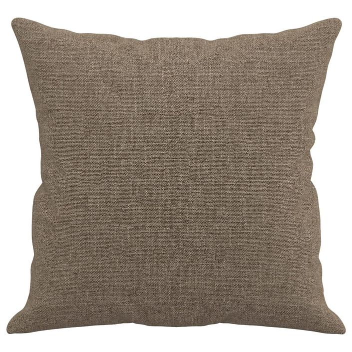 Coussins décoratifs 2 pcs Taupe 40x40 cm Tissu - Photo n°4