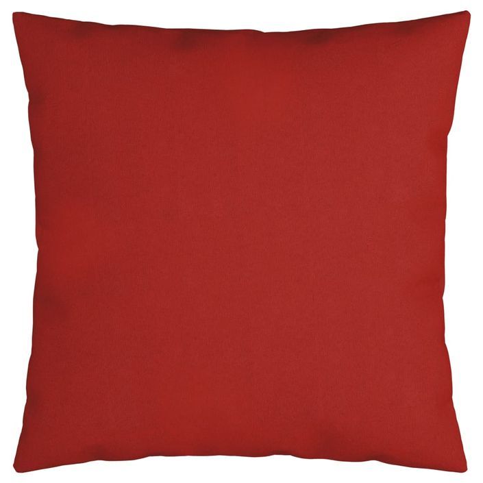 Coussins décoratifs 4 pcs rouge 50x50 cm tissu - Photo n°2