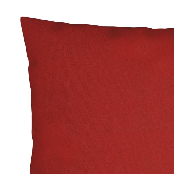 Coussins décoratifs 4 pcs rouge 50x50 cm tissu - Photo n°4