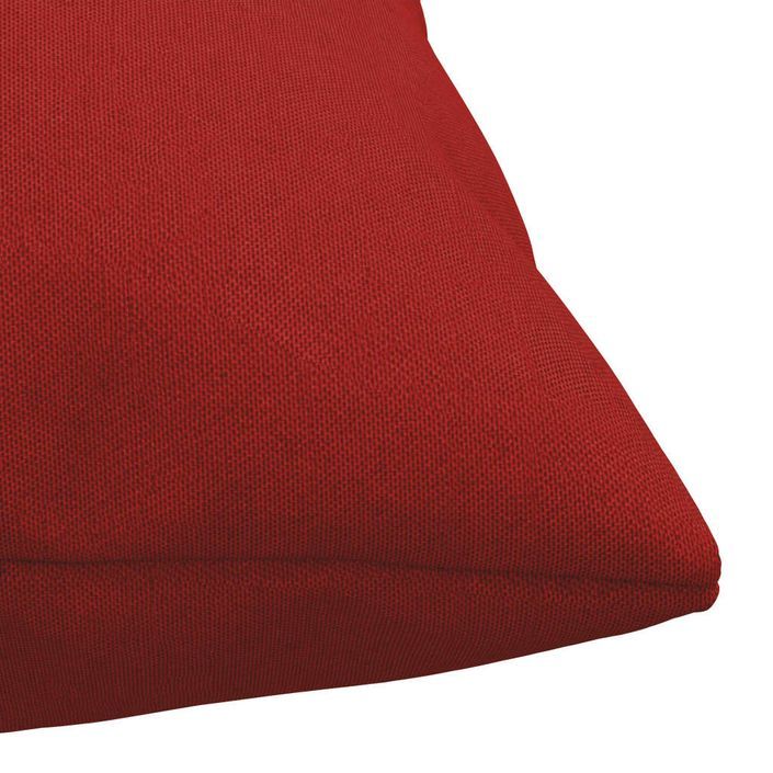 Coussins décoratifs 4 pcs rouge 50x50 cm tissu - Photo n°5