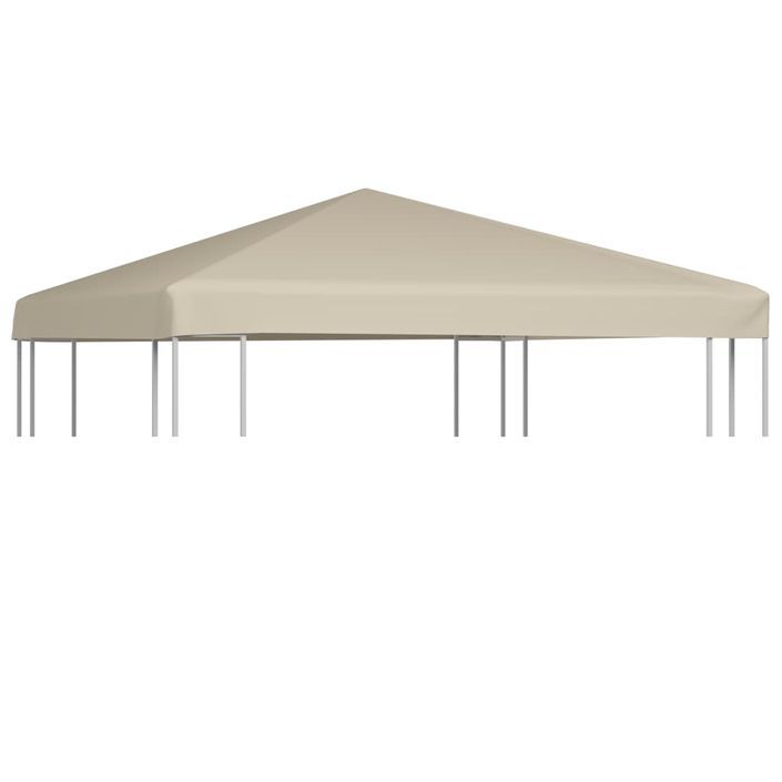 Couverture de toit de belvédère 310 g / m² 3x3 m Beige - Photo n°1