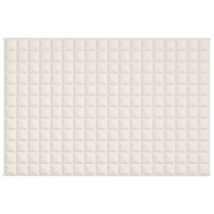 Couverture lestée Crème clair 122x183 cm 5 kg Tissu - Photo n°3