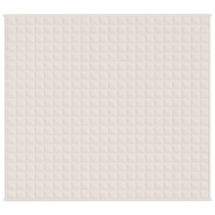 Couverture lestée Crème clair 200x220 cm 13 kg Tissu - Photo n°3