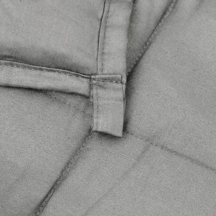 Couverture lestée Gris 135x200 cm 6 kg Tissu - Photo n°5