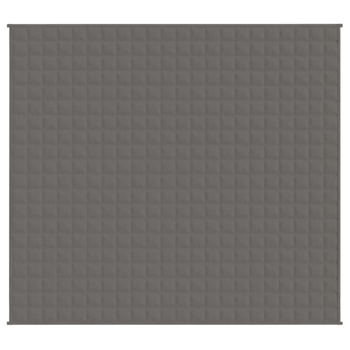 Couverture lestée Gris 200x225 cm 13 kg Tissu - Photo n°3