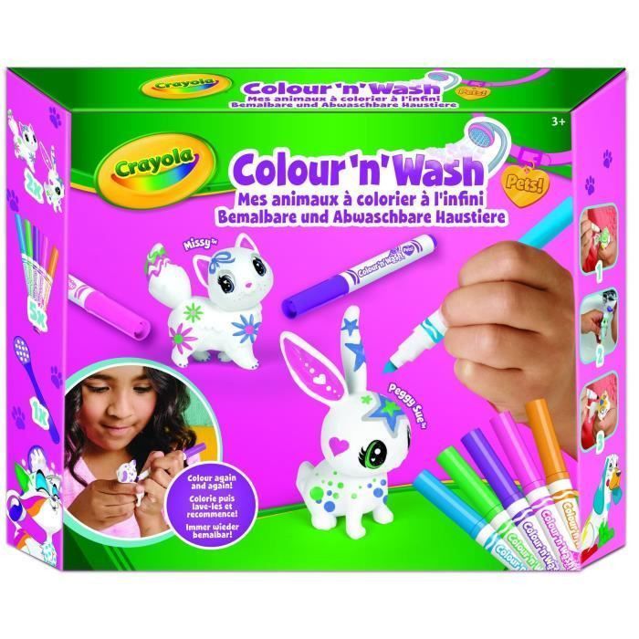 CRAYOLA Color'N'Wash pets - Mes Animaux a Colorier - Kit 1 - Photo n°1
