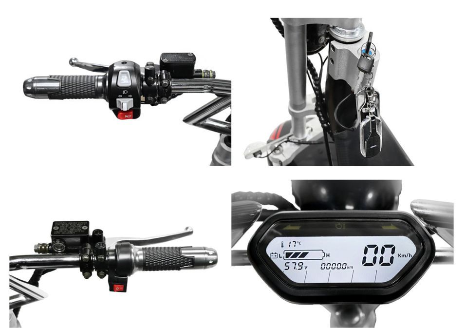 Cruzer S12 1500W lithium noir scooter électrique homologué - Photo n°7