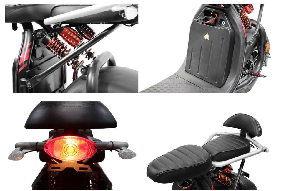 Cruzer S12 1500W lithium noir scooter électrique homologué - Photo n°8