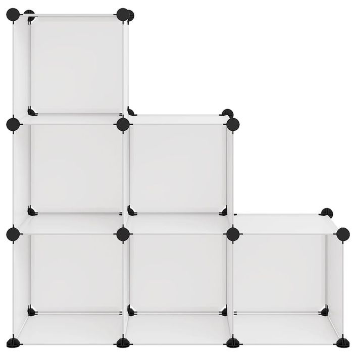 Cubes de rangement 6 pcs Transparent PP - Photo n°3