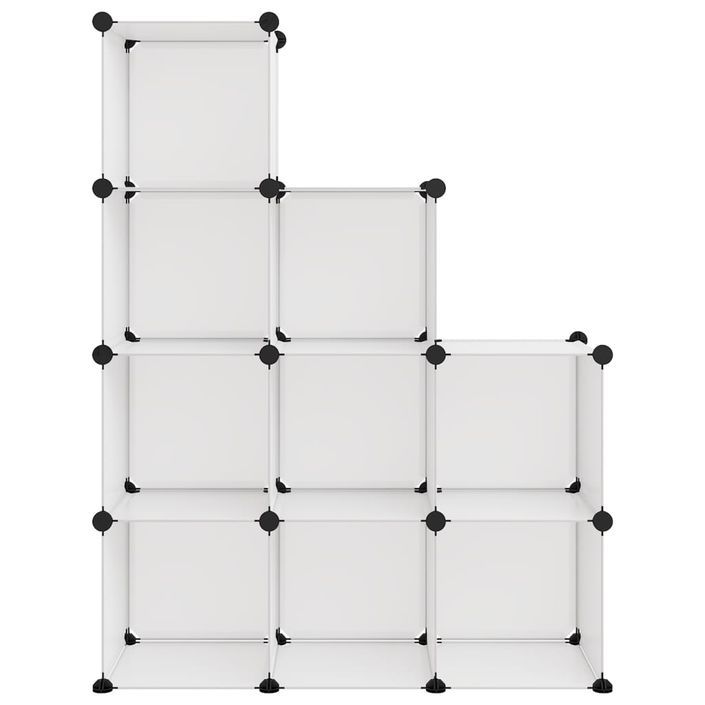 Cubes de rangement 9 pcs Transparent PP - Photo n°3