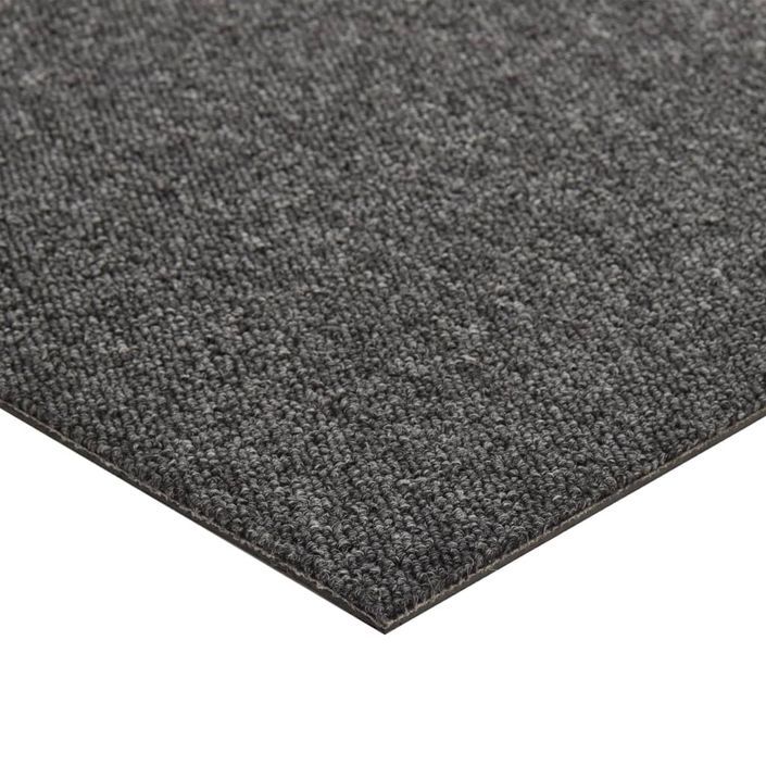 Dalles de tapis de sol 20 pcs 5 m² 50x50 cm Anthracite - Photo n°6