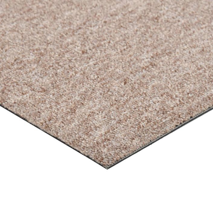 Dalles de tapis de sol 20 pcs 5 m² 50x50 cm Beige - Photo n°6