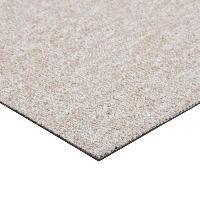 Dalles de tapis de sol 20 pcs 5 m² 50x50 cm Beige clair - Photo n°6