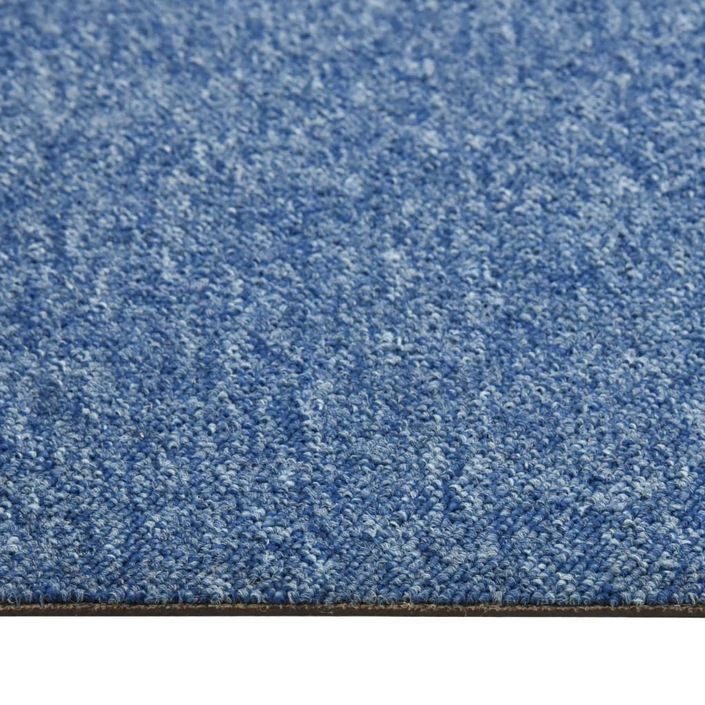 Dalles de tapis de sol 20 pcs 5 m² 50x50 cm Bleu - Photo n°5