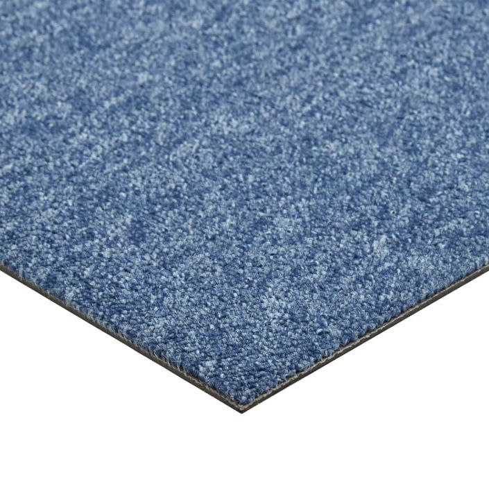 Dalles de tapis de sol 20 pcs 5 m² 50x50 cm Bleu - Photo n°6