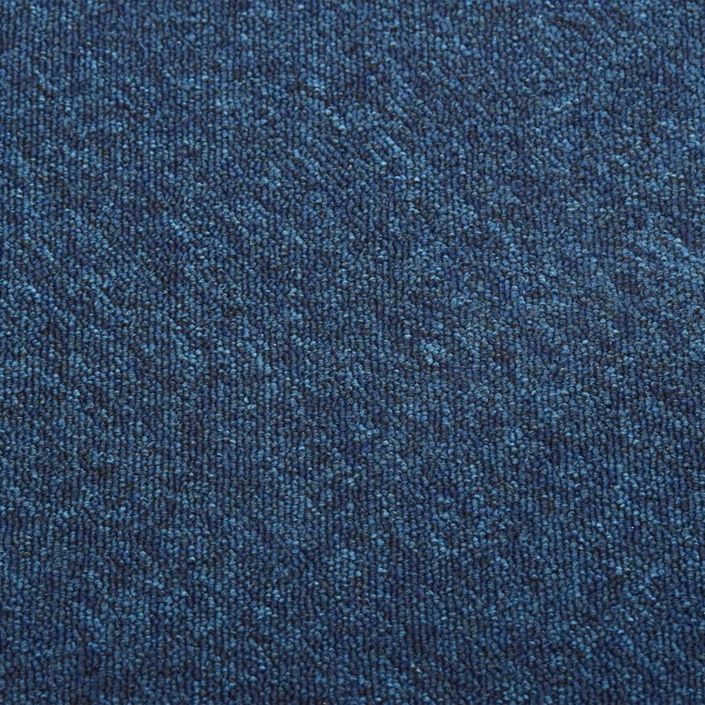 Dalles de tapis de sol 20 pcs 5 m² 50x50 cm Bleu foncé - Photo n°2