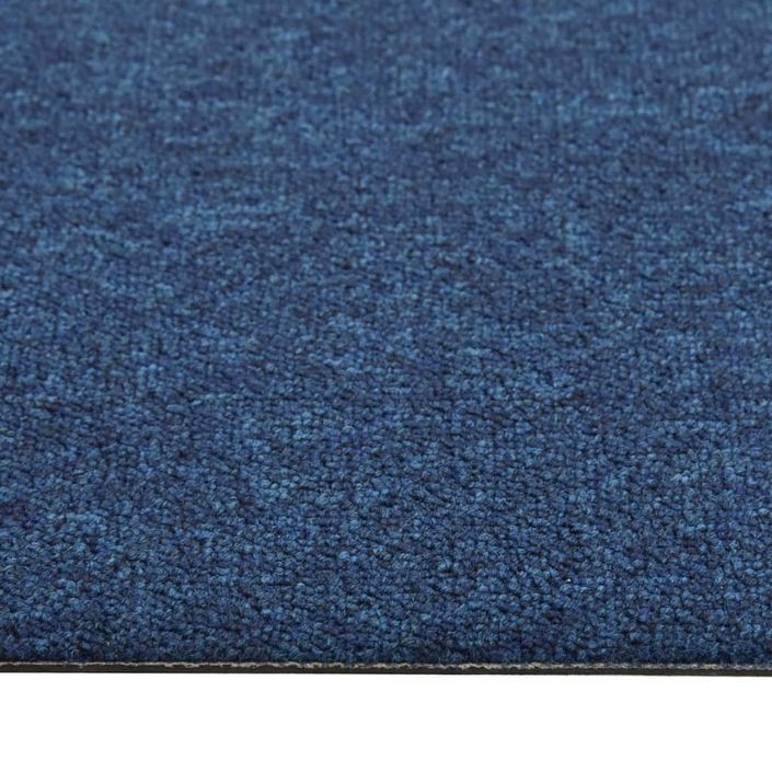 Dalles de tapis de sol 20 pcs 5 m² 50x50 cm Bleu foncé - Photo n°5