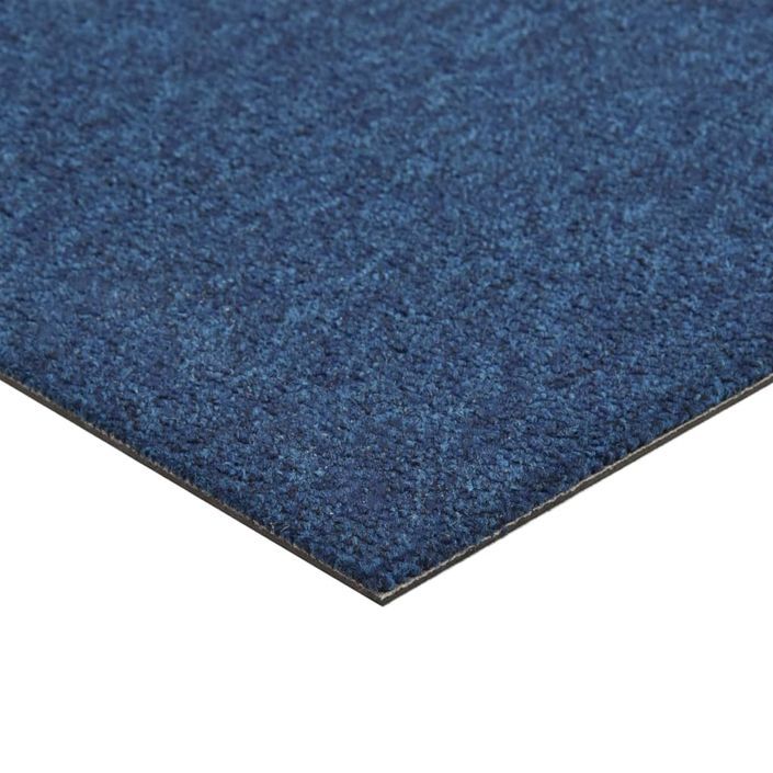 Dalles de tapis de sol 20 pcs 5 m² 50x50 cm Bleu foncé - Photo n°6