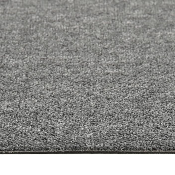 Dalles de tapis de sol 20 pcs 5 m² 50x50 cm Gris - Photo n°5