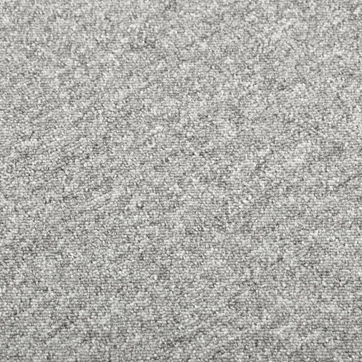 Dalles de tapis de sol 20 pcs 5 m² 50x50 cm Gris clair - Photo n°2