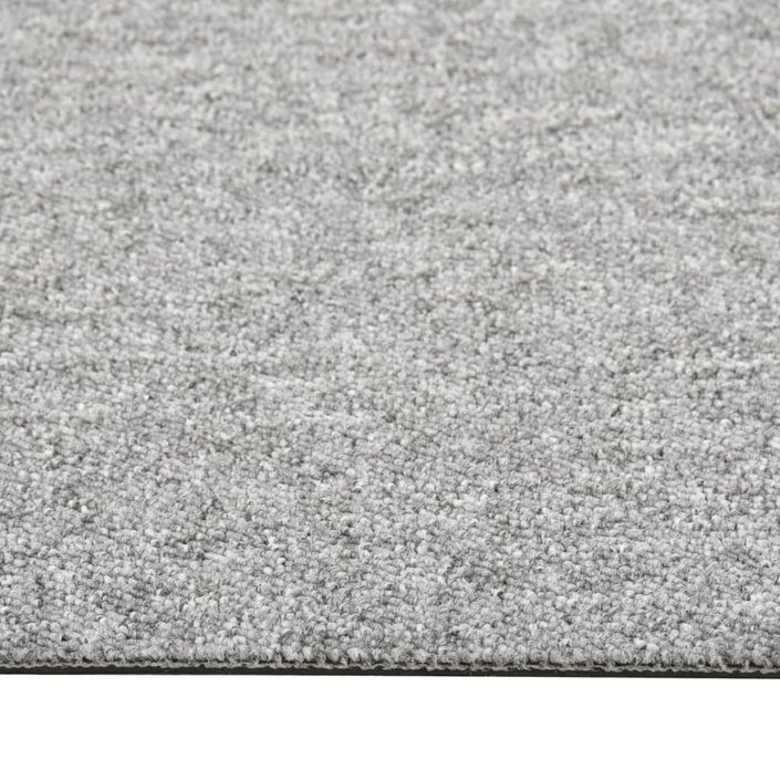 Dalles de tapis de sol 20 pcs 5 m² 50x50 cm Gris clair - Photo n°5