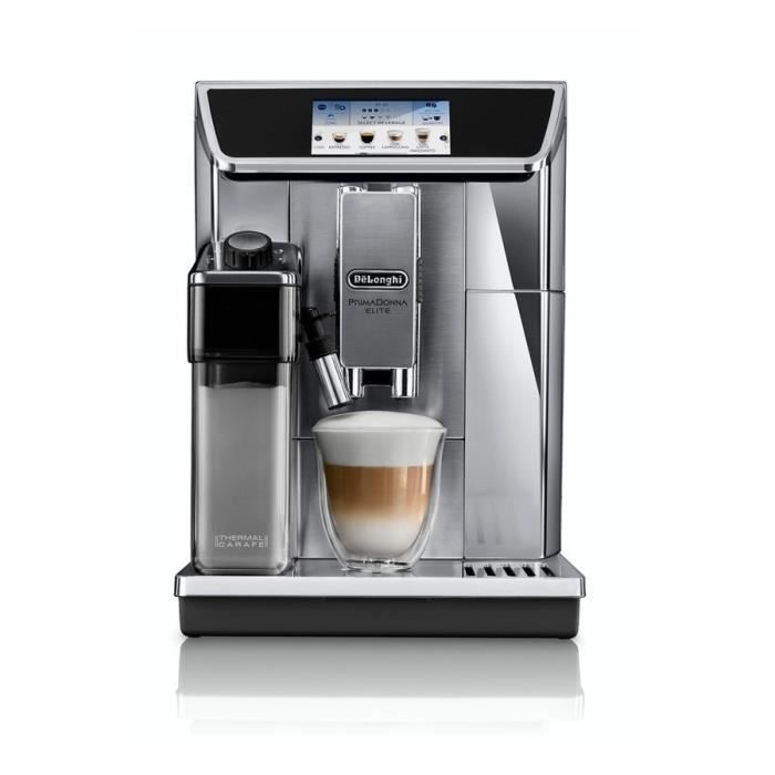 DELONGHI ECAM 650.75.MS Machine expresso automatique avec broyeur PrimaDonna Elite - Inox - Photo n°1