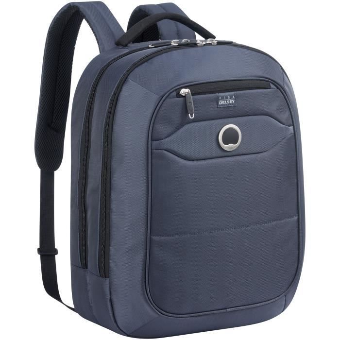 DELSEY Sac a Dos New Easy Trip 2 Compartiments Gris Anthracite - Photo n°2