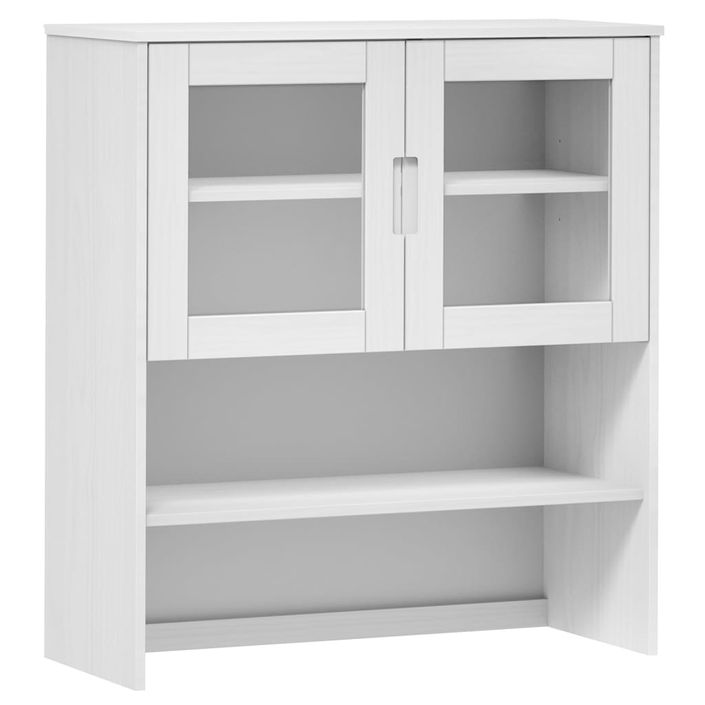 Dessus de buffet MOLDE Blanc 90x35x100 cm Bois massif de pin - Photo n°1