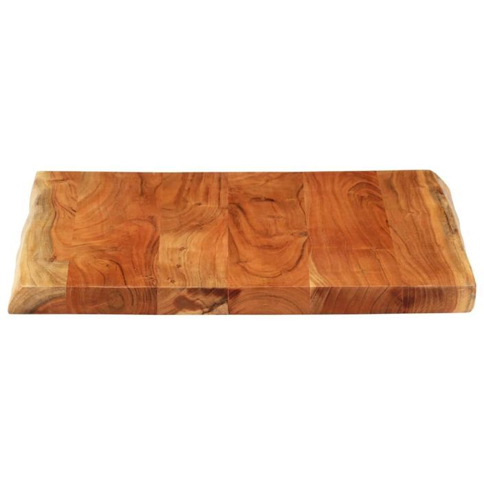 Dessus de bureau 80x80x2,5 cm carré bois massif d'acacia - Photo n°4