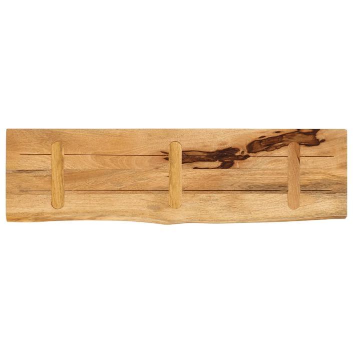 Dessus de table 100x20x2,5 cm bord vivant bois massif manguier - Photo n°5