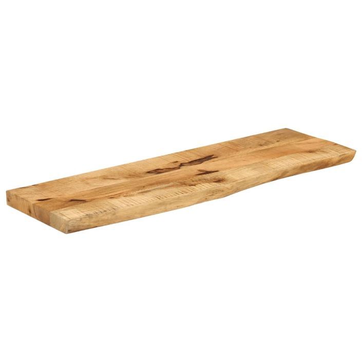 Dessus de table 100x20x3,8 cm bord vivant bois massif manguier - Photo n°2