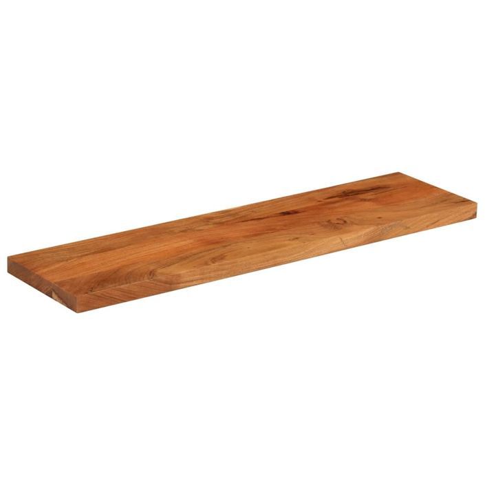 Dessus de table 100x20x3,8cm rectangulaire bois massif d'acacia - Photo n°2