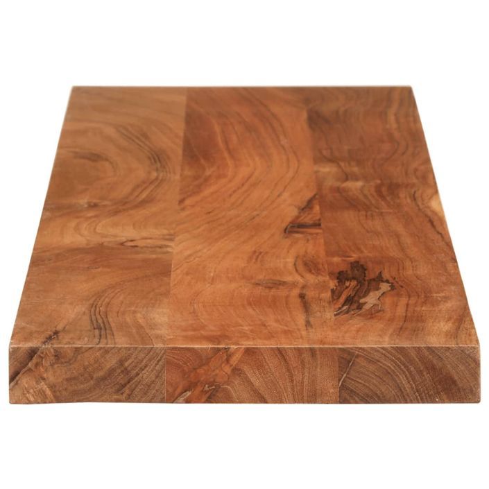 Dessus de table 100x20x3,8cm rectangulaire bois massif d'acacia - Photo n°4