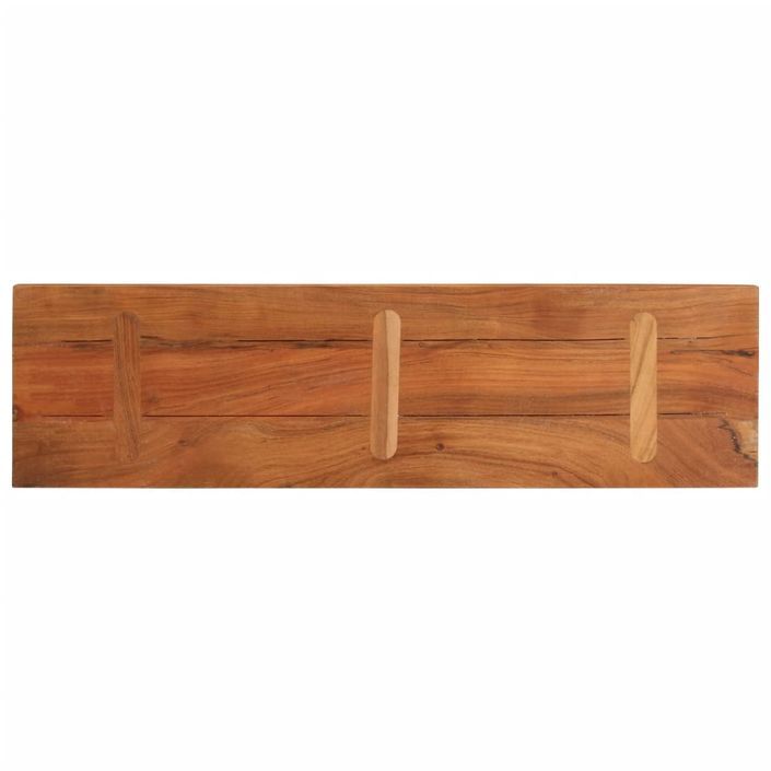 Dessus de table 100x20x3,8cm rectangulaire bois massif d'acacia - Photo n°5