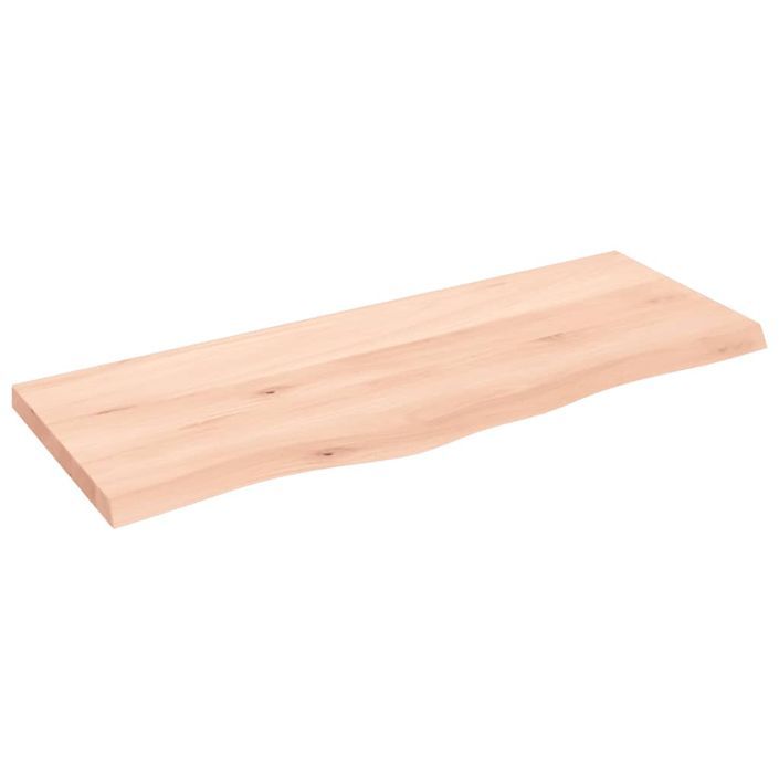 Dessus de table 100x40x(2-4) cm bois de chêne massif non traité - Photo n°1