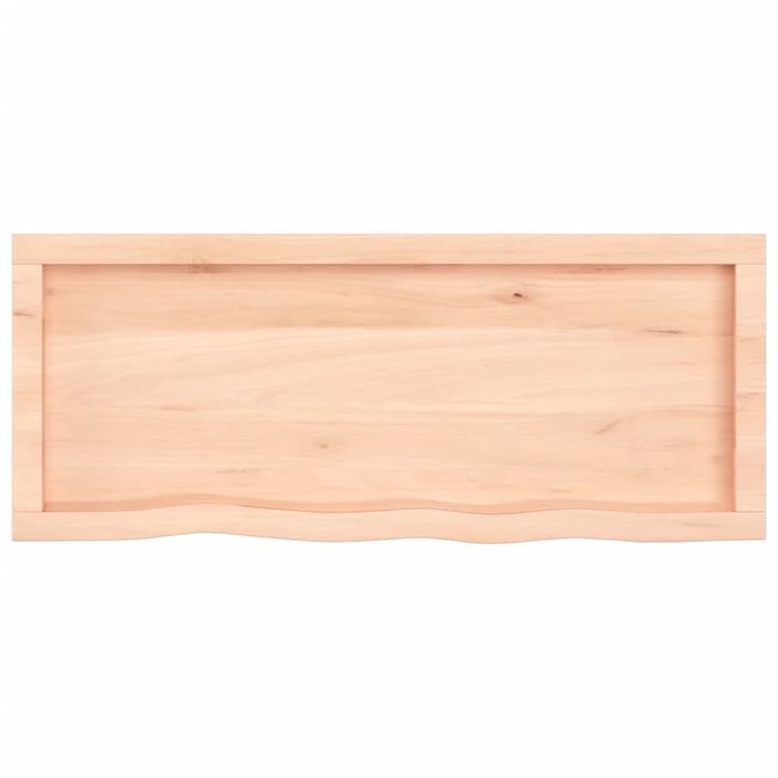 Dessus de table 100x40x(2-4) cm bois de chêne massif non traité - Photo n°4