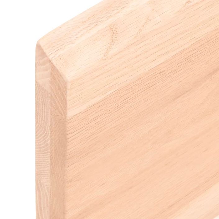 Dessus de table 100x40x(2-4) cm bois de chêne massif non traité - Photo n°7