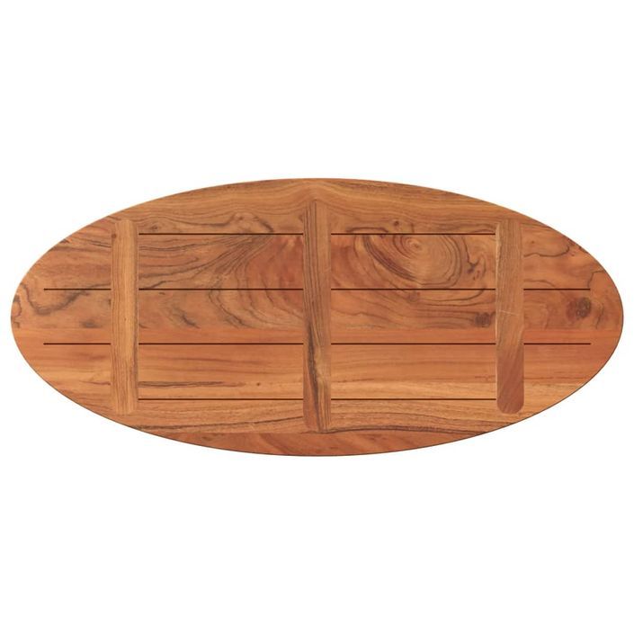 Dessus de table 100x40x2,5 cm ovale bois massif d'acacia - Photo n°5