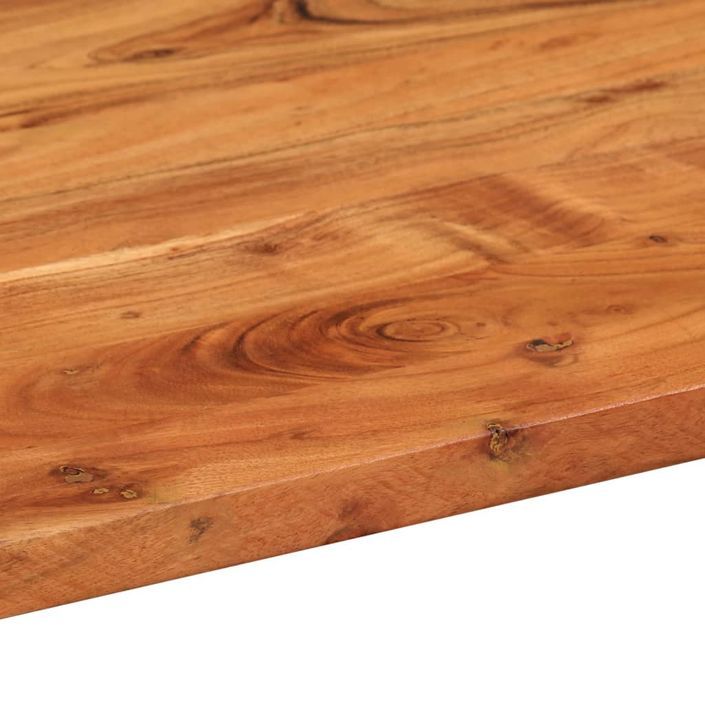 Dessus de table 100x40x2,5 cm ovale bois massif d'acacia - Photo n°7