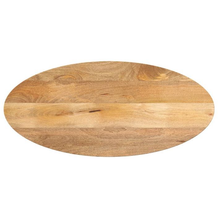 Dessus de table 100x40x2,5 cm ovale bois massif de manguier - Photo n°1