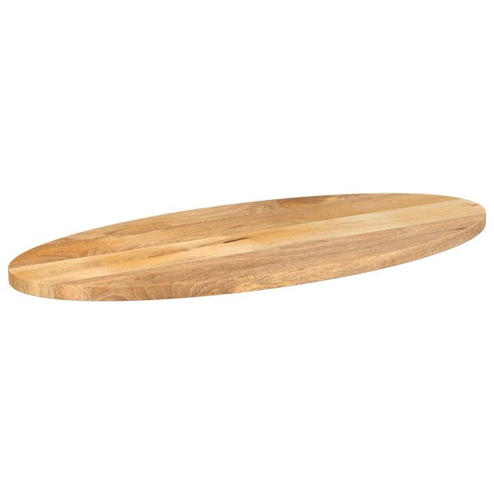 Dessus de table 100x40x2,5 cm ovale bois massif de manguier - Photo n°2