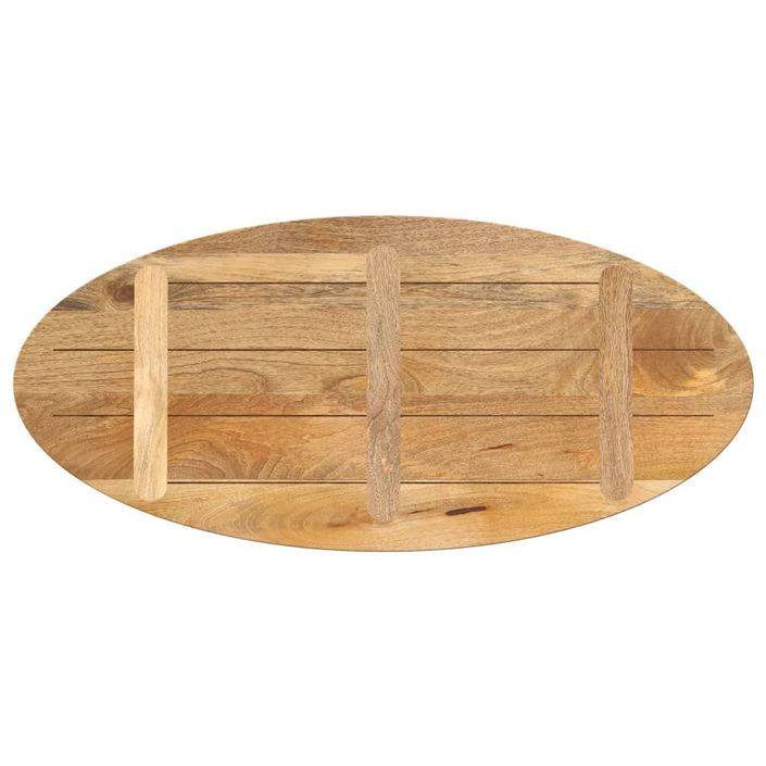 Dessus de table 100x40x2,5 cm ovale bois massif de manguier - Photo n°5