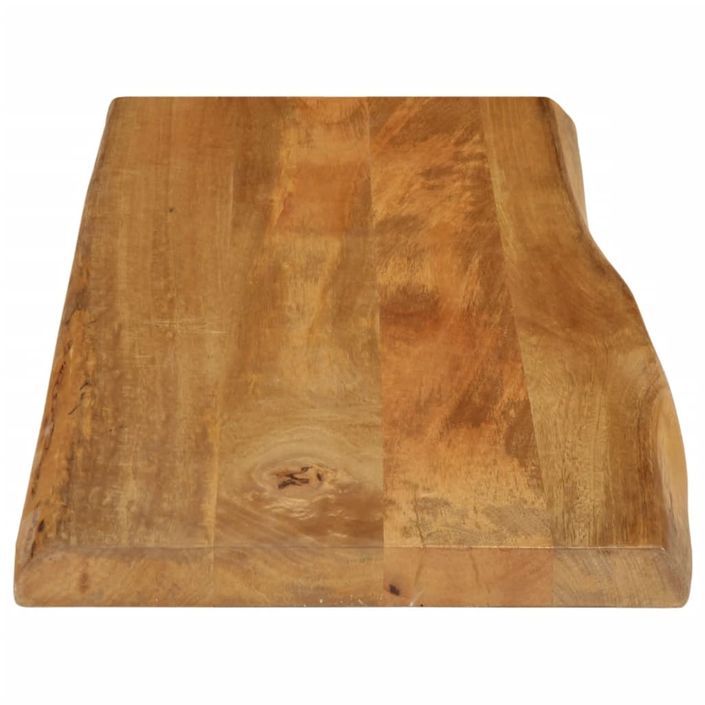 Dessus de table 100x40x3,8 cm bord vivant bois massif manguier - Photo n°4