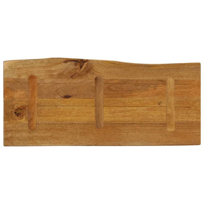 Dessus de table 100x40x3,8 cm bord vivant bois massif manguier - Photo n°5