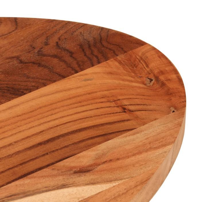 Dessus de table 100x40x3,8 cm ovale bois massif d'acacia - Photo n°6