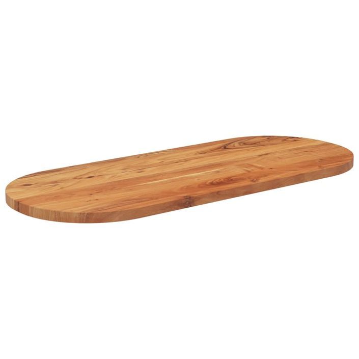 Dessus de table 100x40x3,8 cm ovale bois massif d'acacia - Photo n°3